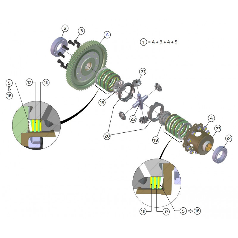 C213r Rear Diff CitroΓ«n C3 Rally 2 , Peugeot 208 Rally4 , Opel Corsa Rally4, Peugeot 208 R2